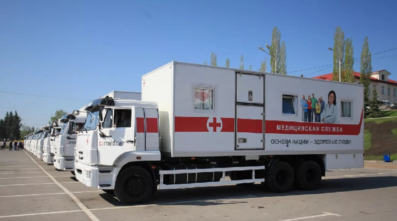 стоматология на грузовике КАМАЗ